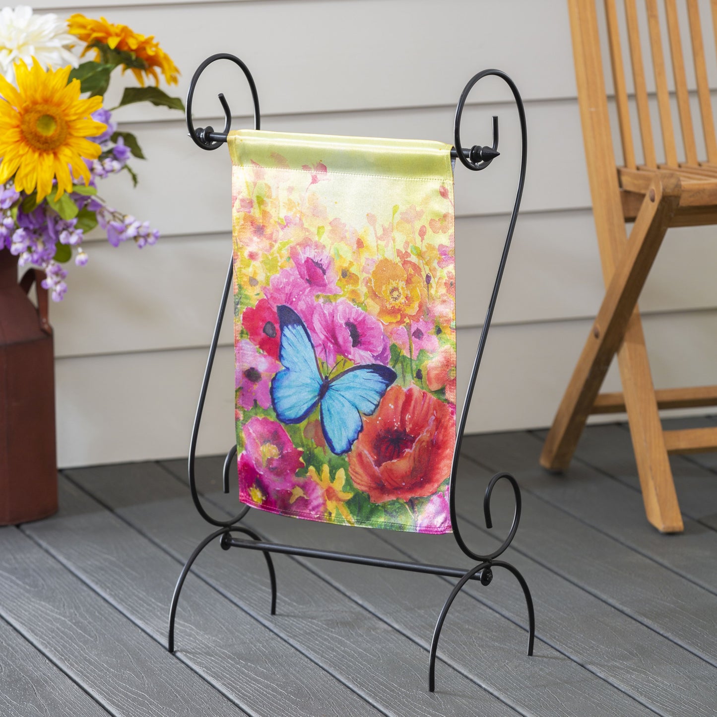 Butterfly Sunset Garden Flag