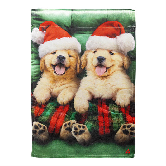 Cozy Christmas Goldies Garden Flag