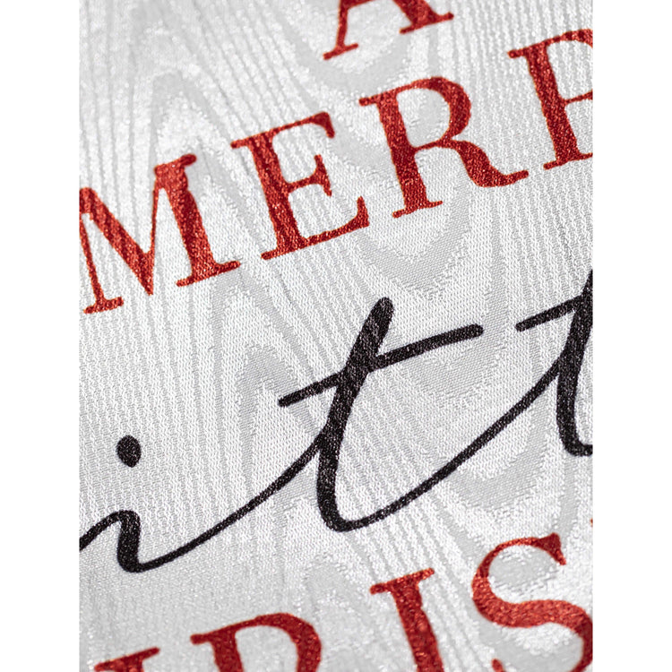 Have Yourself a Merry Little Christmas Printed Moire Garden Flag; Polyester 12.5"x18"