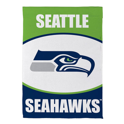 12.5"x18" Seattle Seahawks Double Sided Suede Garden Flag