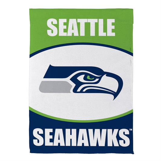 12.5"x18" Seattle Seahawks Double Sided Suede Garden Flag