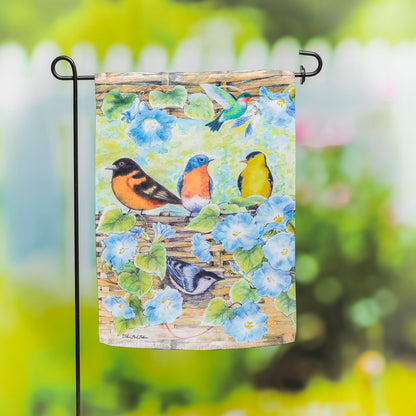 Spring Basket Bird Friends Garden Flag