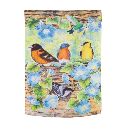 Spring Basket Bird Friends Garden Flag