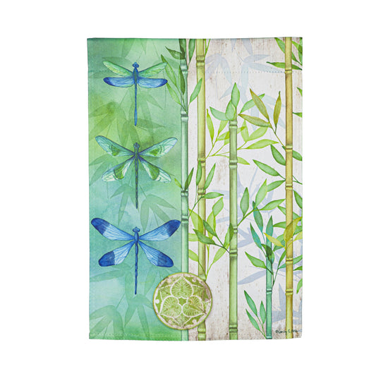 Bamboo Dragonfly Garden Flag