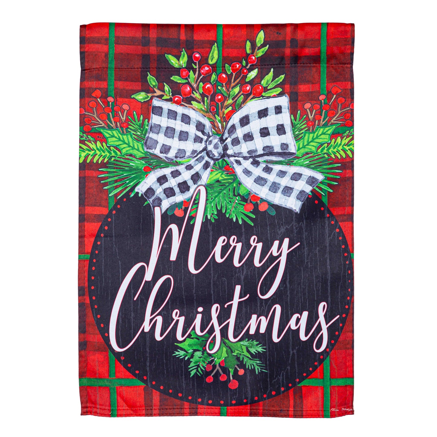 Farmhouse Ornament Printed Suede Garden Flag; Polyester 12.5"x18"