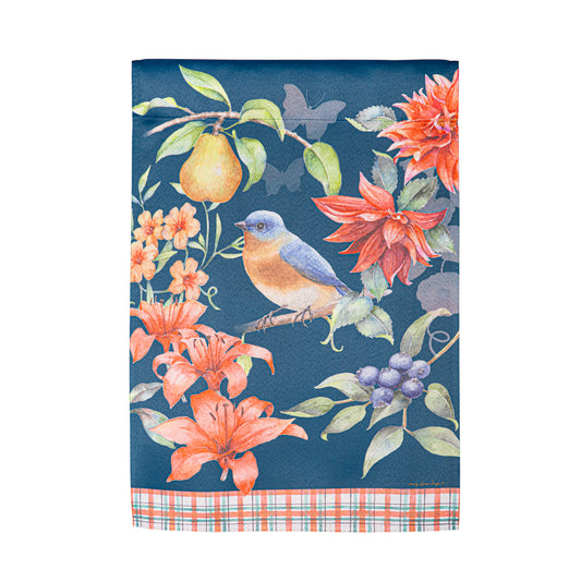 Summer Scene Suede Garden Flag; Polyester 12.5"x18"