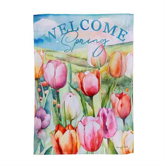 Tulip Fields Garden Flag