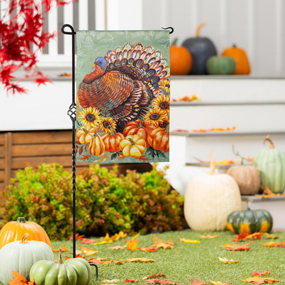 Grateful Gatherings Printed Suede Garden Flag; Polyester 12.5"x18"
