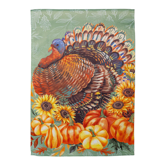 Grateful Gatherings Printed Suede Garden Flag; Polyester 12.5"x18"