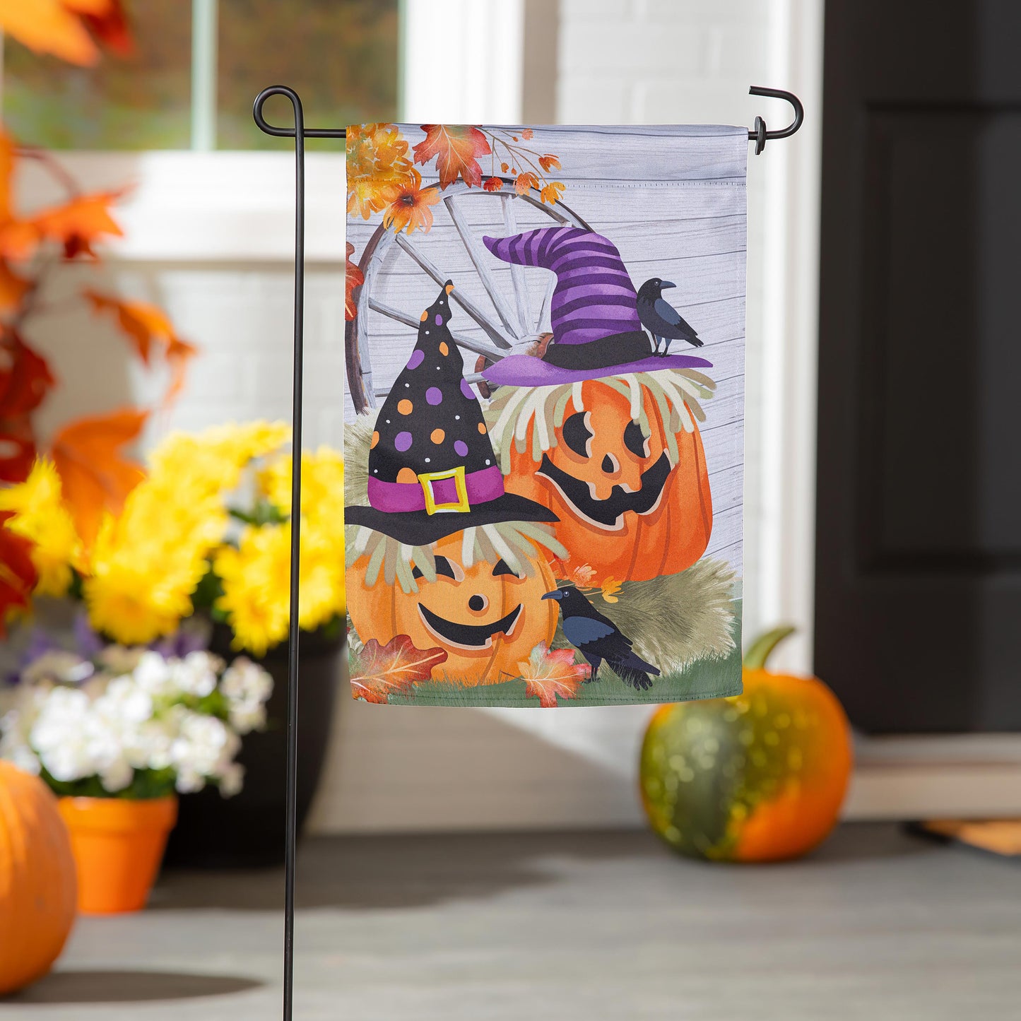 Couple of Jacks Printed Suede Garden Flag; Polyester 12.5"x18"