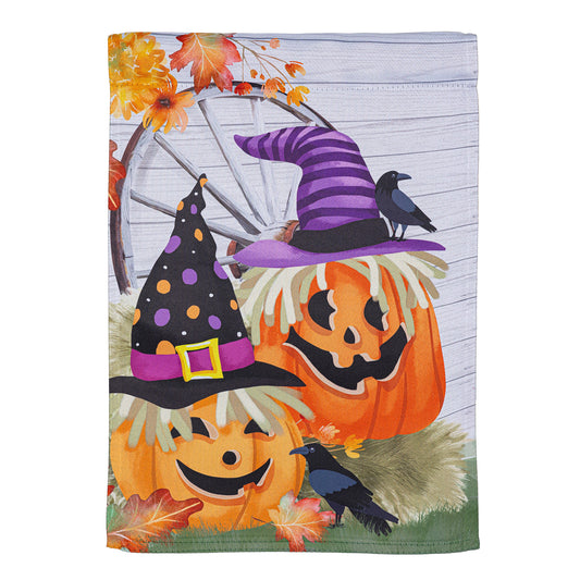 Couple of Jacks Printed Suede Garden Flag; Polyester 12.5"x18"