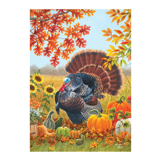 Harvest Garden Printed Suede Garden Flag; Polyester 12.5"x18"