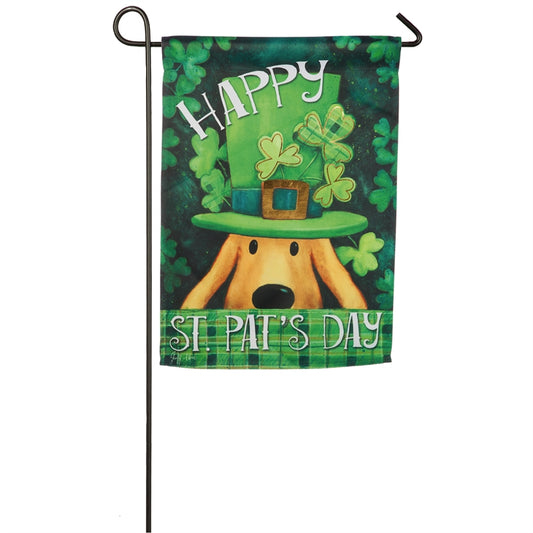 St. Patrick's Dog Garden Flag