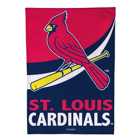 12.5"x18" St Louis Cardinals Double Sided Burlap Garden Flag