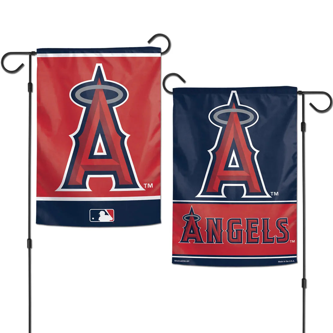 12.5"x18" Los Angeles Angels 2-Sided Garden Flag; Polyester