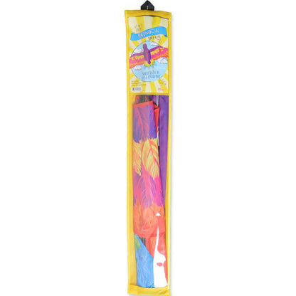Rainbow Bird Polyester Bird Kite with Fiberglass Frame to include 150 ft. 30 lb. Test Line & Winder; 78"x34" - Wind Range 5 ~ 18 mph
