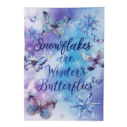 Season To Sparkle Applique Garden Flag; Polyester 12.5"x18"