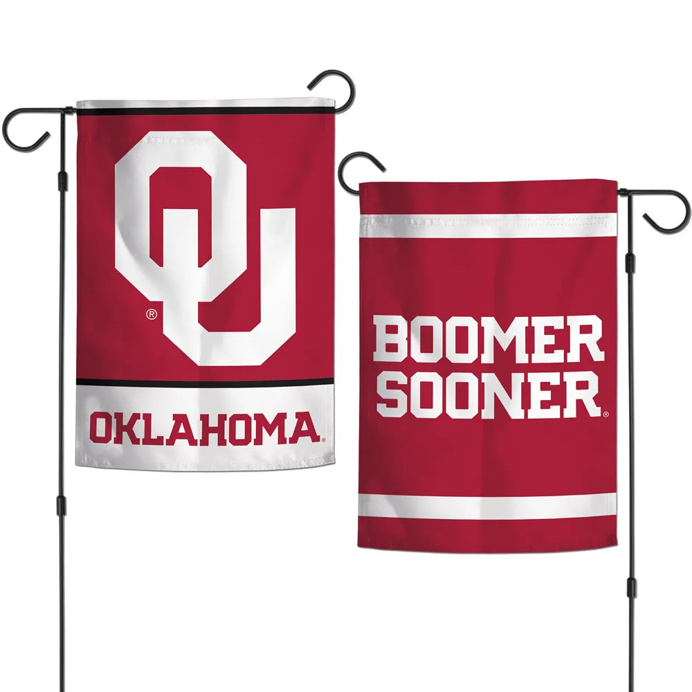 12.5"x18" University of Oklahoma Sooners 2-Sided Garden Flag; Polyester