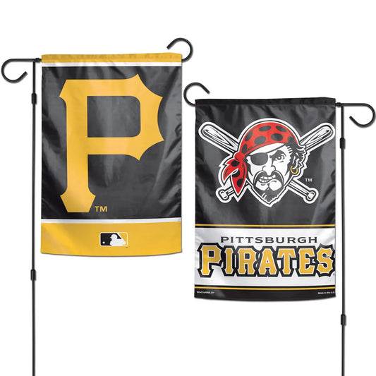 12.5"x18" Pittsburgh Pirates 2-Sided Garden Flag; Polyester
