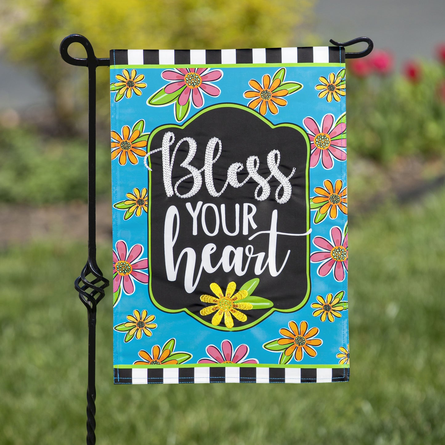 Floral Blessings Garden Flag