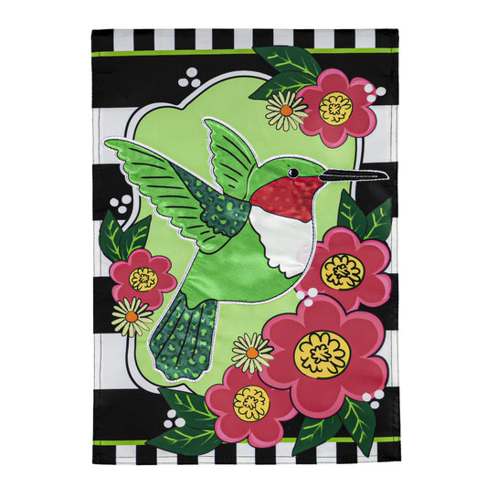 Bold Hummingbird  Garden Flag