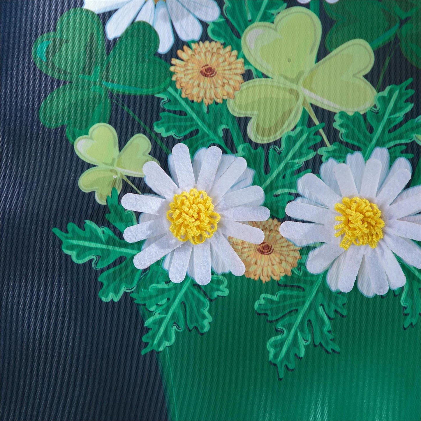 Happy St Patrick's Day Floral Hat Garden Flag