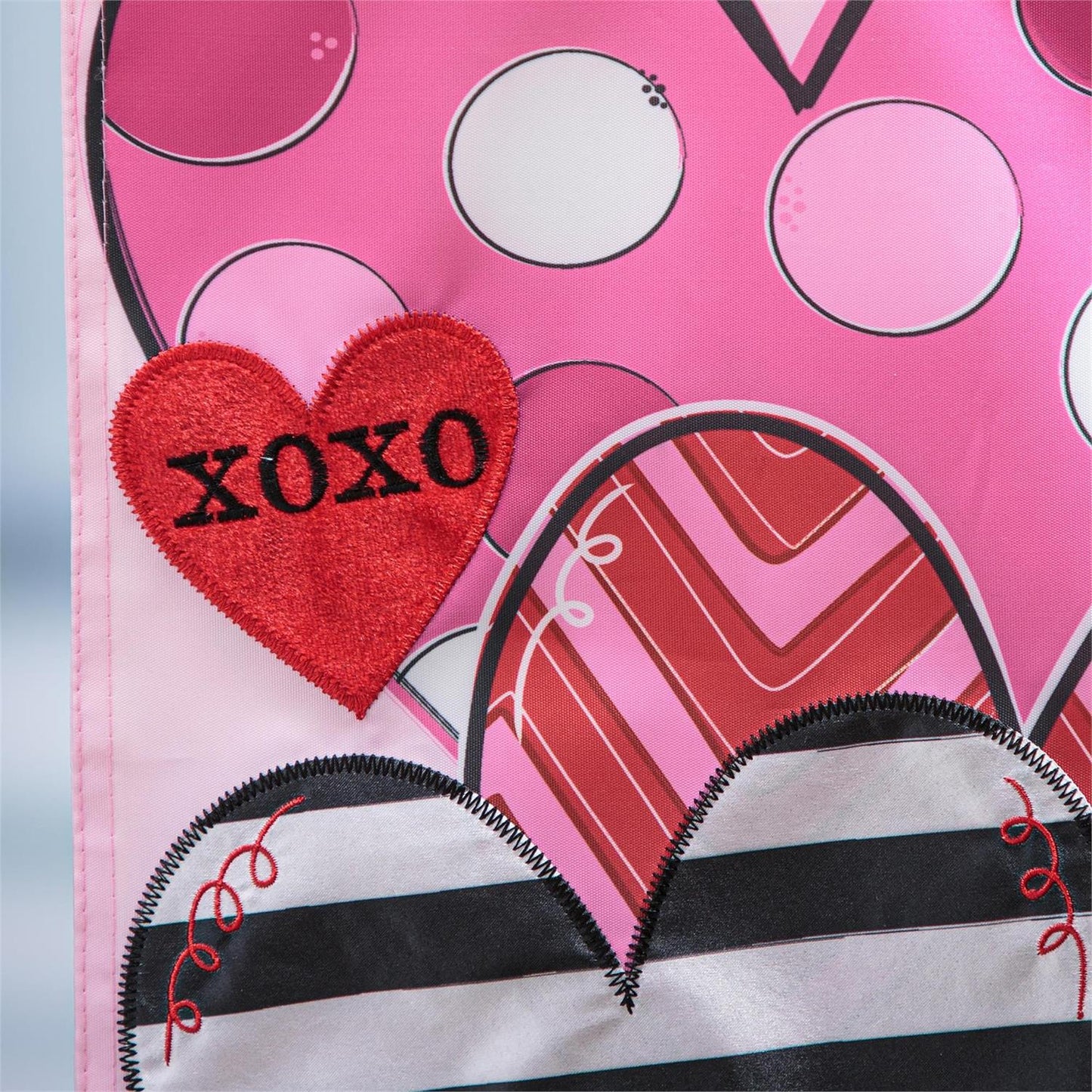 Happy Valentine's Day Sweethearts Garden Flag; Polyester