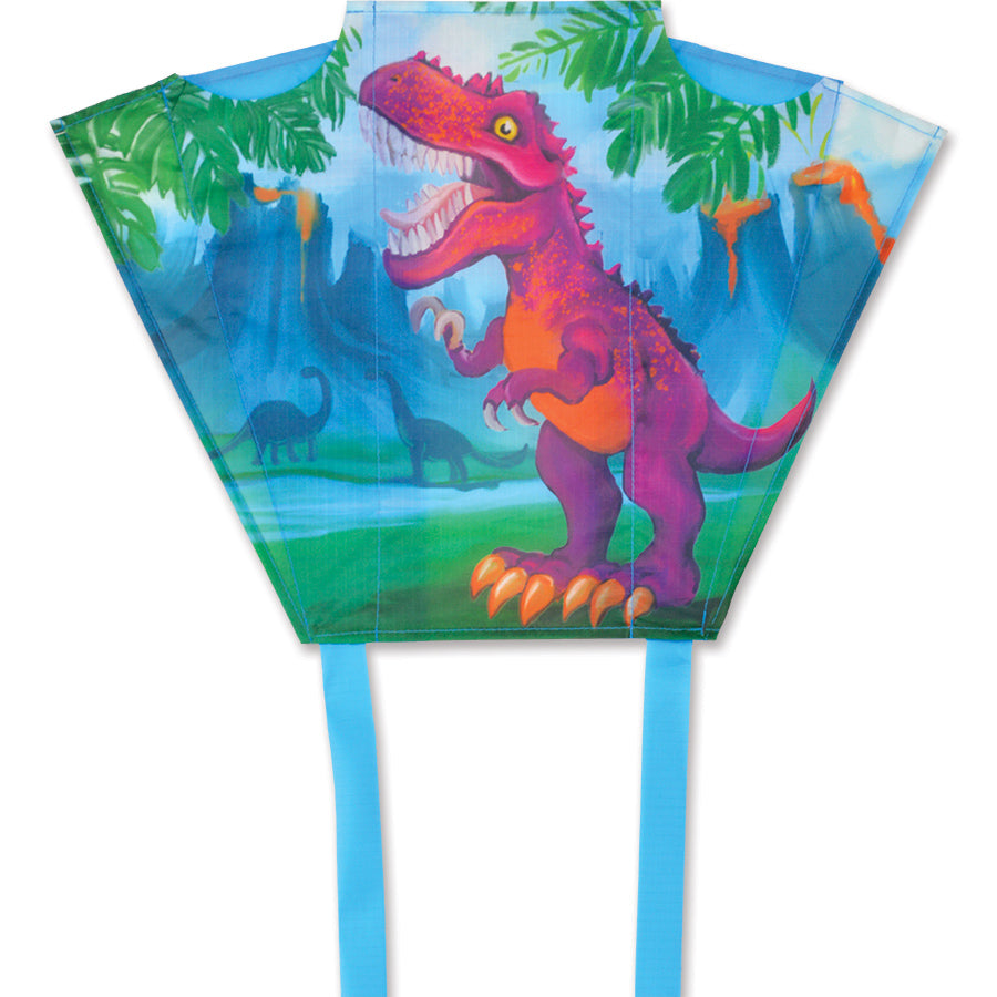 T-Rex Polyester Key Chain Sled Kite to include 50 ft. 10 lb. Test Line & Winder