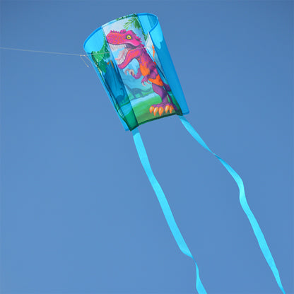 T-Rex Polyester Key Chain Sled Kite to include 50 ft. 10 lb. Test Line & Winder