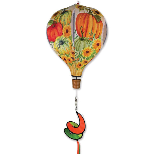 Fall Pumpkins Hot Air Balloon Spinner Windsock