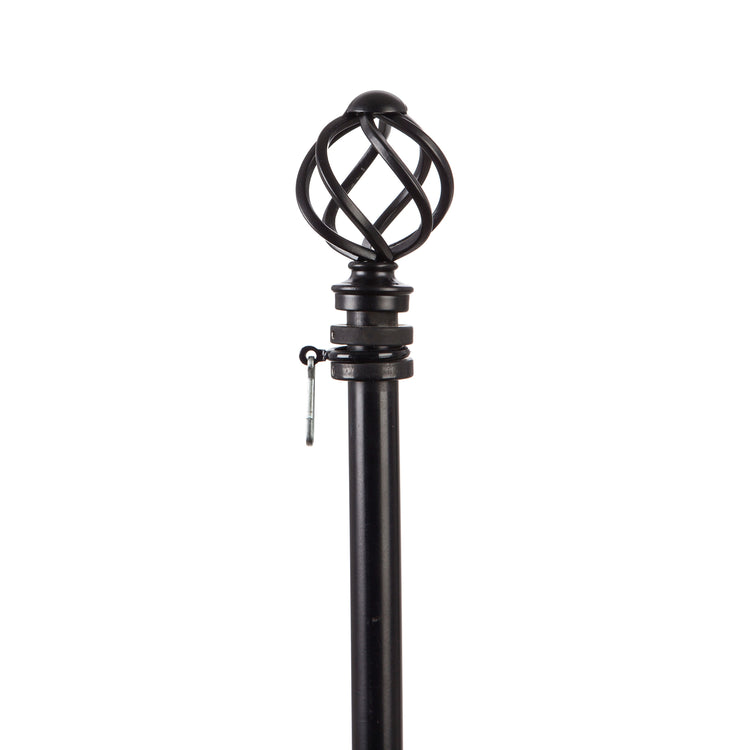 Round Swirl Interchangeable Metal Finial for Flagpoles