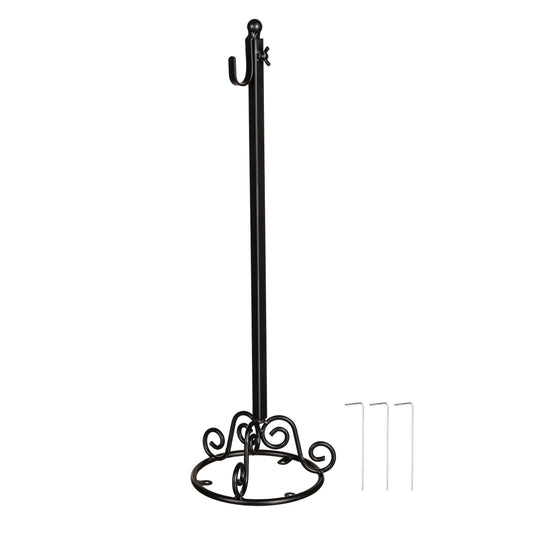 Decorative Black Metal Door Decor Hanger Stand