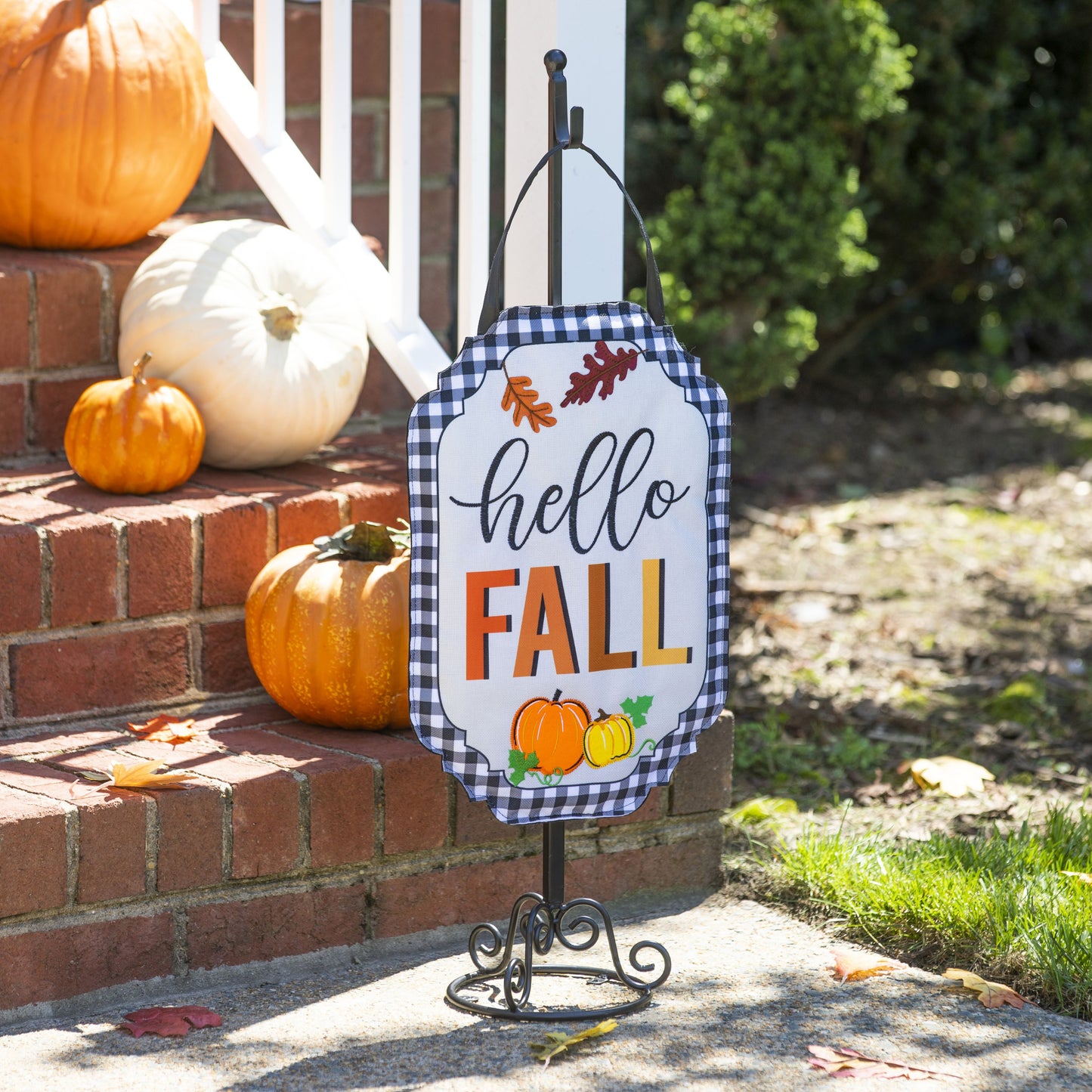 Decorative Black Metal Door Decor Hanger Stand