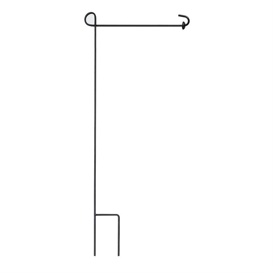 Black Metal Garden Flag Pole