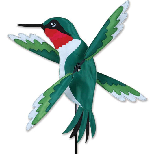 Hummingbird Whirligig Spinner; Nylon 20"x16", diameter 24.5"