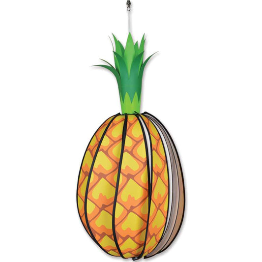 Pineapple Hot Air Balloon Windsock Spinner; 26.5"L x 12.5" Diameter