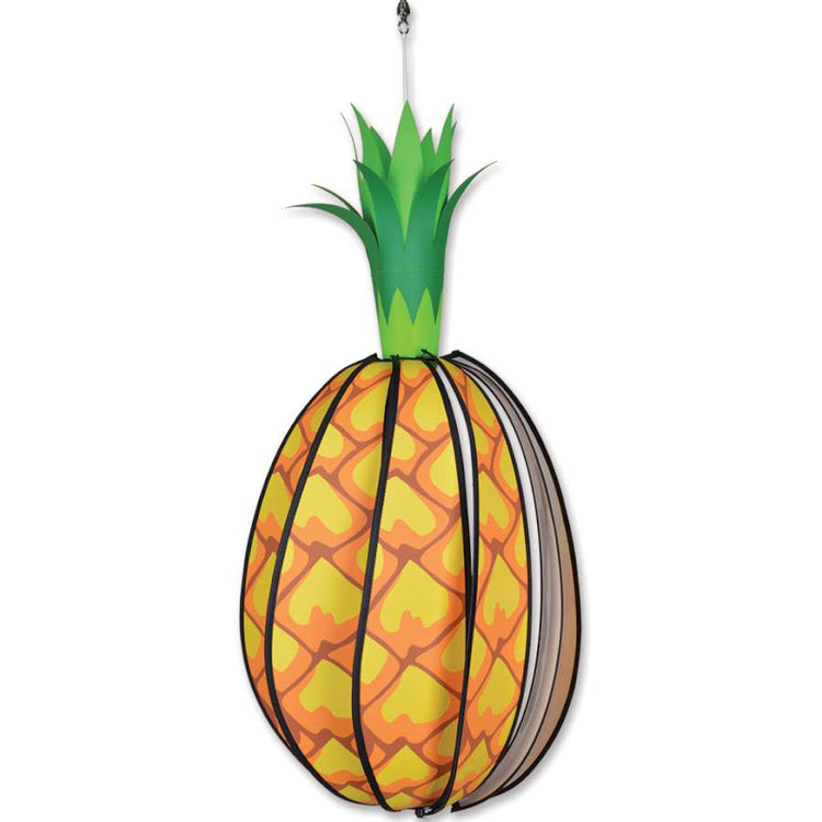 Pineapple Hot Air Balloon Windsock Spinner; 26.5"L x 12.5" Diameter
