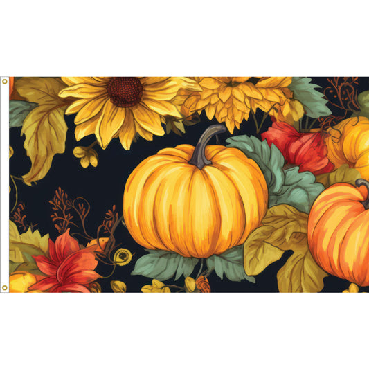 3x5 Fall Harvest Welcome Outdoor Flag