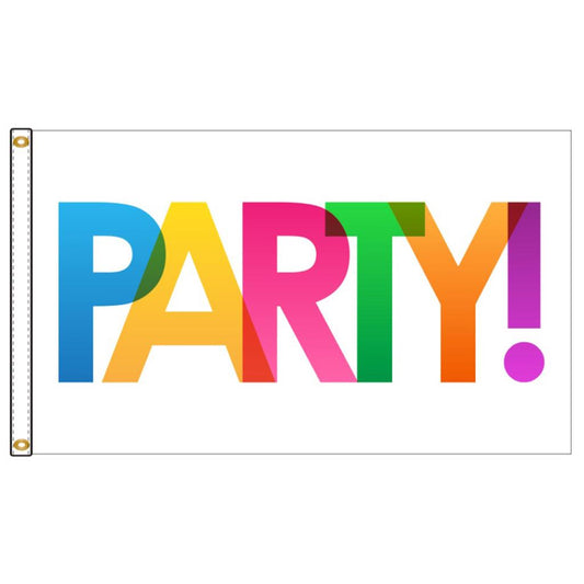 3x5 Party Flag; Nylon H&G