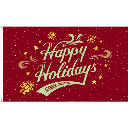 3x5 Happy Holidays Outdoor Flag