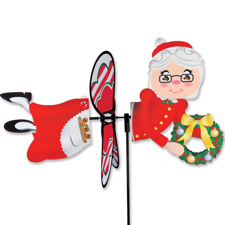 Mrs Claus Deluxe Spinner; Polyester 27"x15.5"x18"OD