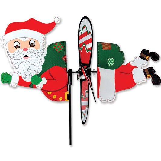 Santa Claus Petite Spinner; Polyester 18"x10"x12.5"OD