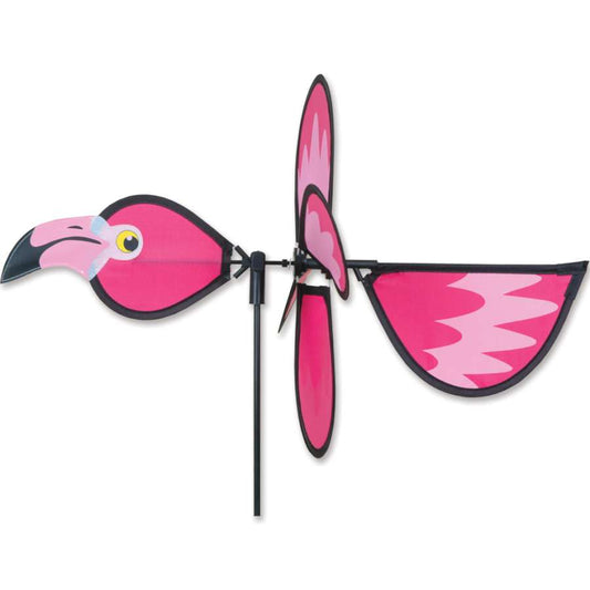 Flamingo Petite Spinner; Polyester 18.5"x12.75", diameter 12.75"