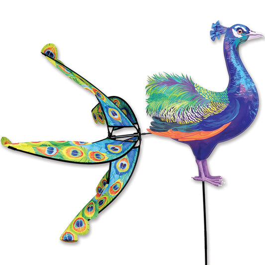 Peacock Yard Art Bird Spinner