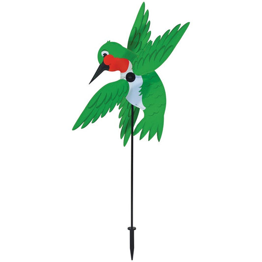 Hummingbird Baby Whirligig Spinner; Nylon 16"x28.5", diameter 7"