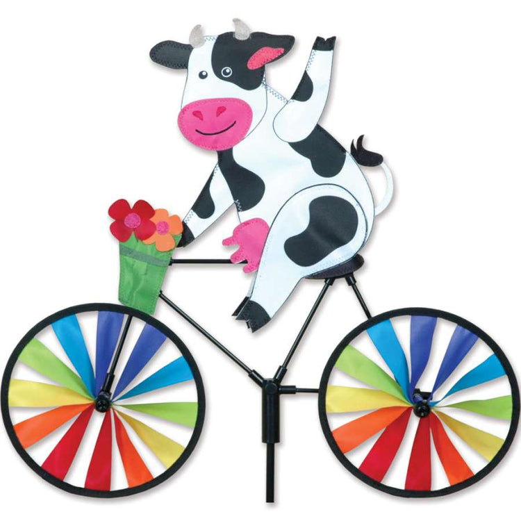 Cow Bicycle Spinner; Polyester 20"x17.5"x7"OD