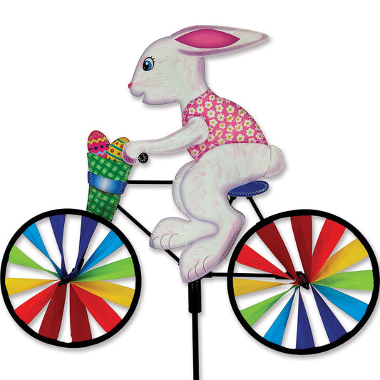 Easter Bunny Seasonal Bicycle Spinner; Nylon 20"x16.5"x7"OD