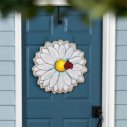 Daisy/Sunflower Double Sided Estate Door Hanger; Polyester