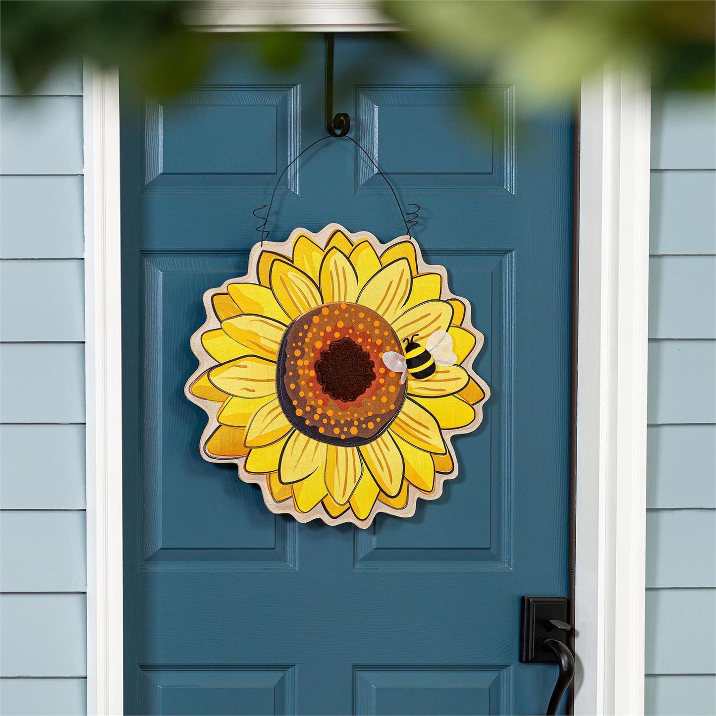 Daisy/Sunflower Double Sided Estate Door Hanger; Polyester