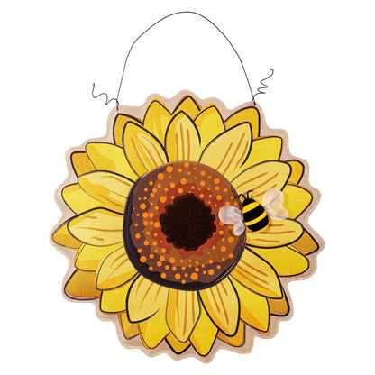 Daisy/Sunflower Double Sided Estate Door Hanger; Polyester